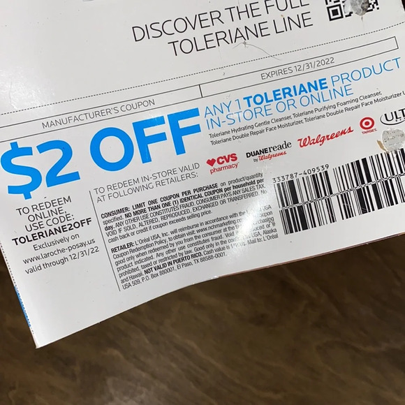 LaRoche Posay double repair moisture sample plus coupon - Picture 3 of 3